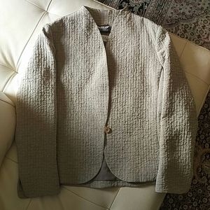 MAXMARA - silk blend minimalist jacket